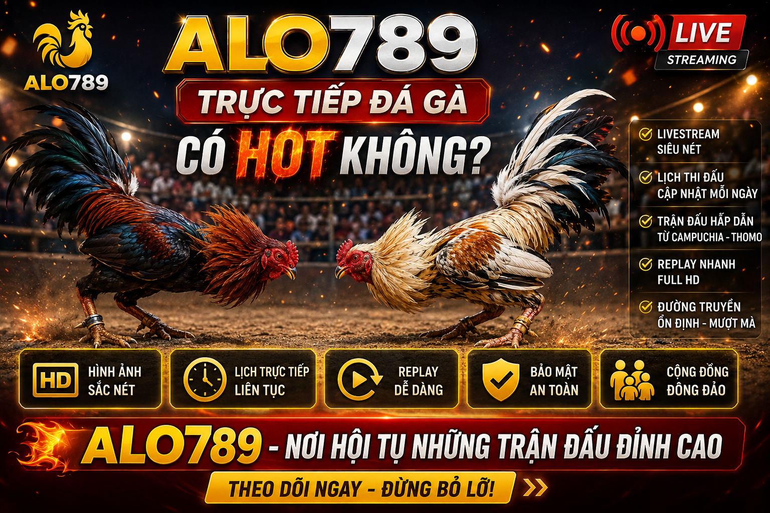 Trực tiếp đá gà Alo789