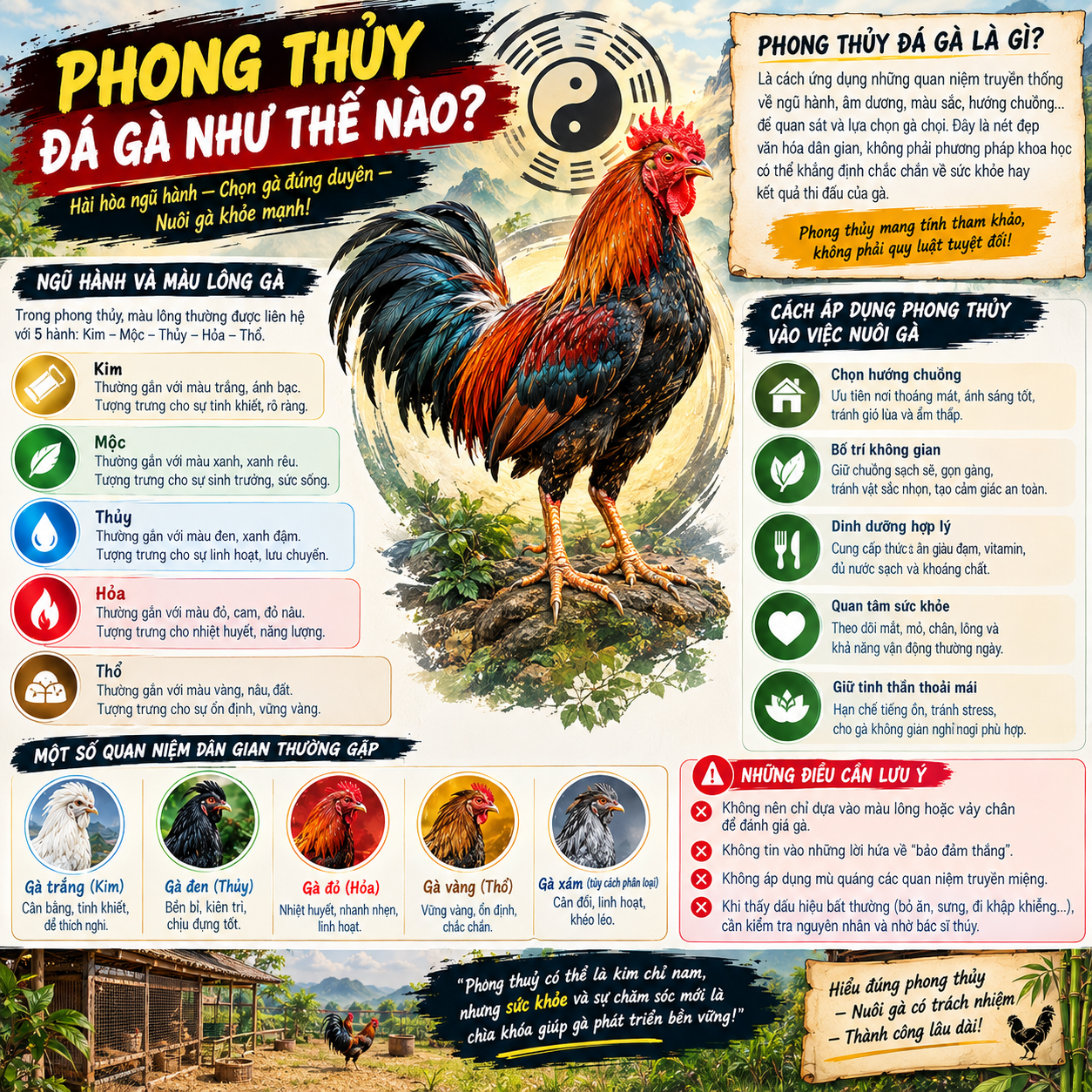 Phong Thủy Đá Gà